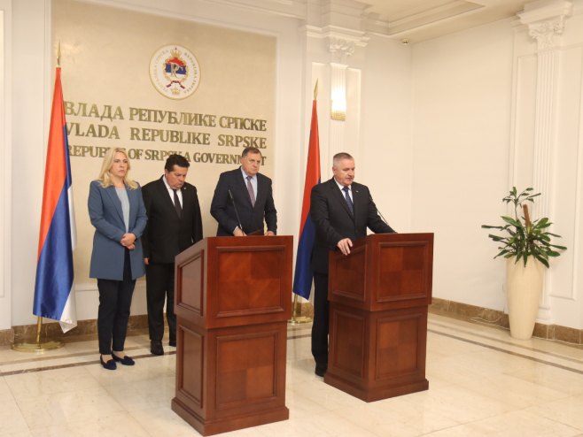 Конференција за новинаре - Фото: predsjednikrs.rs/Borislav Zdrinja