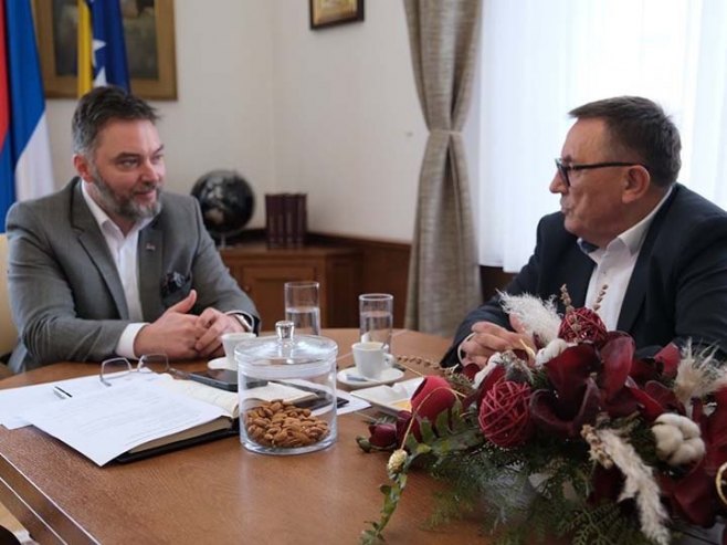 Сташа Кошарац и Милован Бјелица - Фото: РТРС