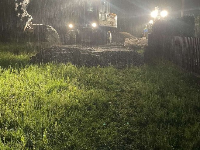 Обилне падавине у Приједору (фото: РТРС)