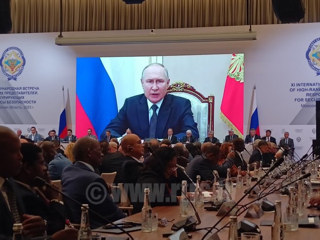 Обраћање Путина на безбједносном форуму - Фото: РТРС