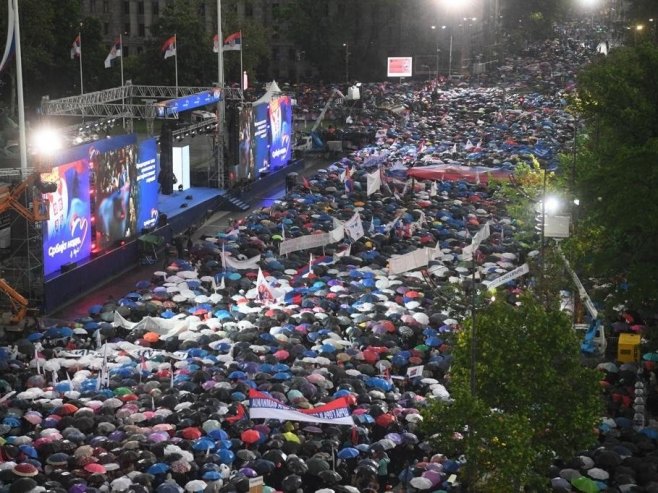 Beograd skup "Srbija nade" (Foto: TANJUG/ STR) 