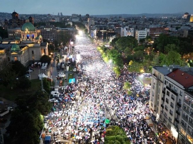 Beograd skup "Srbija nade" (Foto: RTRS)