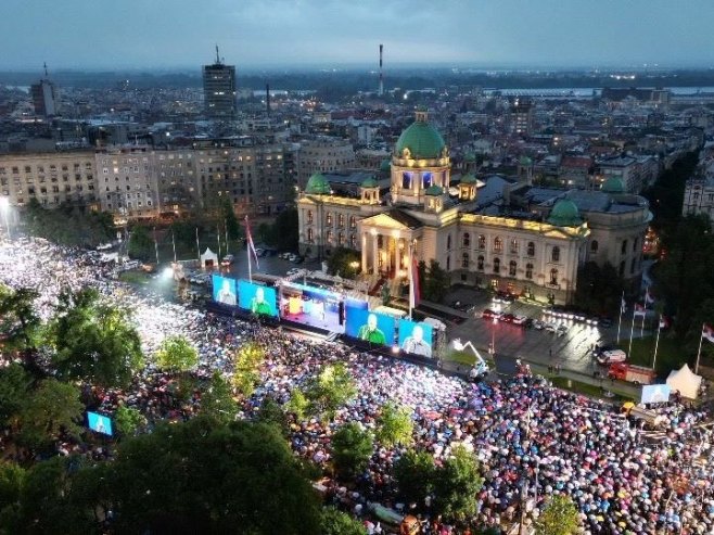 Београд скуп "Србија наде" - Фото: РТРС