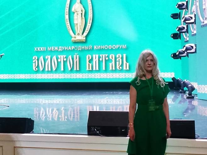 Милана Мајар на филмском фестивалу у Грозном