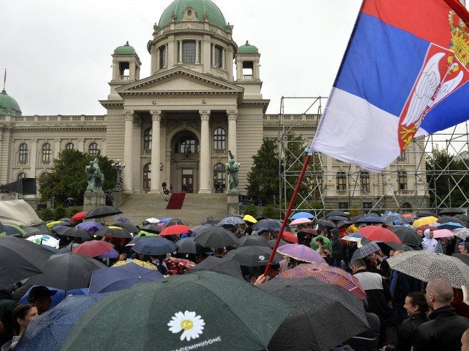 Протест "Србија против насиља" у Београду; Прочитани захтјеви (ФОТО)