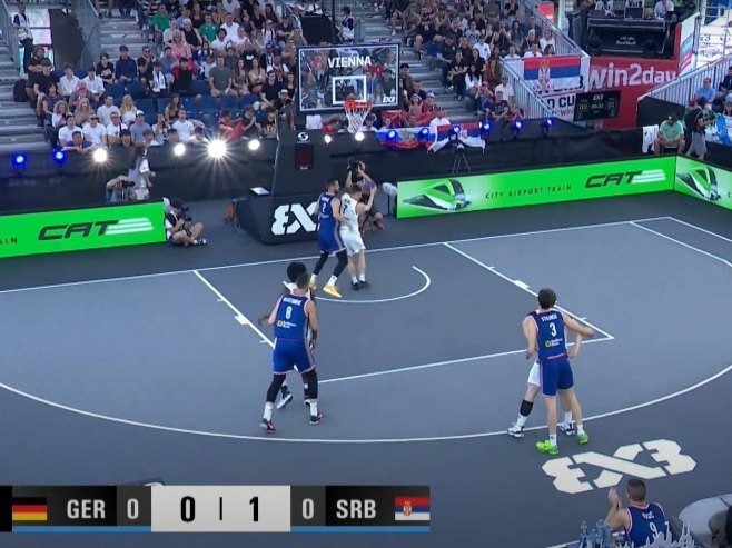 Баскет 3x3 Србија - Њемачка (Фото: Screenshot/FIBA) - 