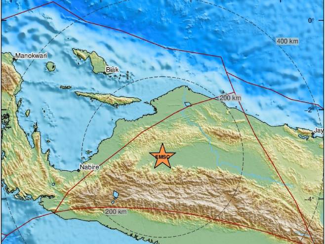 Јак земљотрес код обале Индонезије (Фото: emsc-csem.org) - 