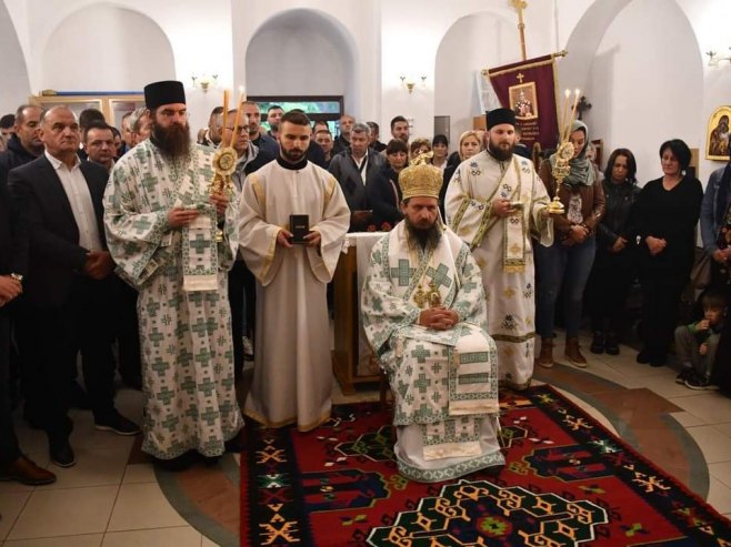 Владика Сергије служио прву литургију у манастиру Соколово