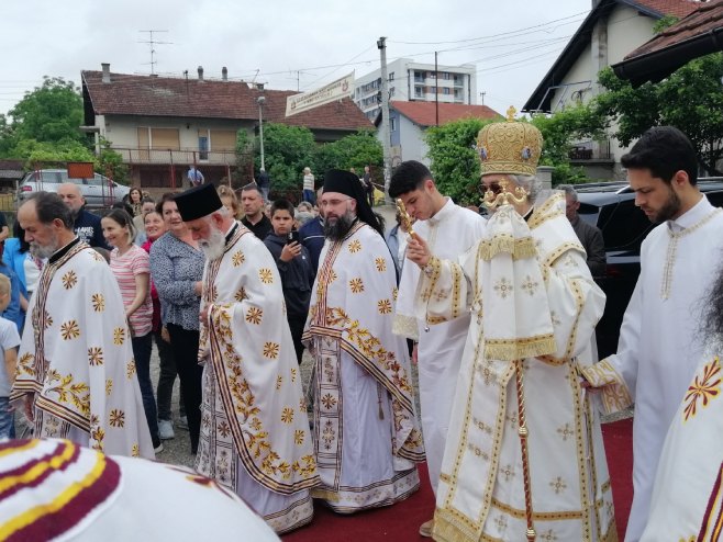 Svečani doček čudotvorne ikone u Banjaluci (Foto: RTRS)