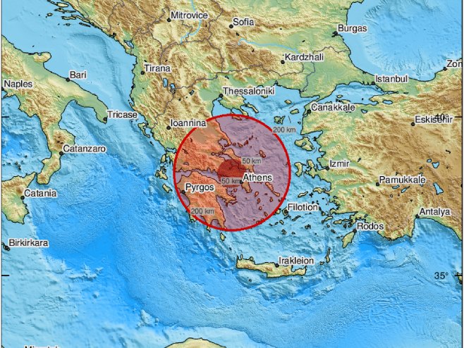 Земљотрес у Грчкој (Фото: ЕМСЦ Twitter) - 