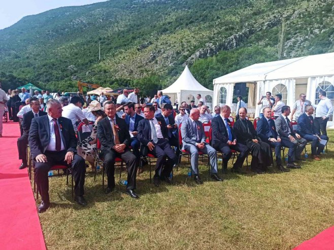 Ceremonija svečanog otvaranja glavnih radova na HE Dabar (Foto: RTRS)