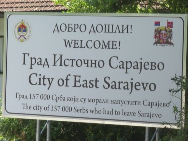 Tabla Istočno Sarajevo (Foto: RTRS)