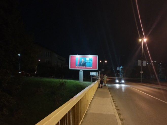 Bilbord - podrška Dodiku (Foto: RTRS)