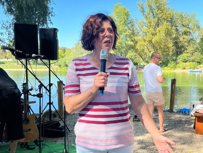 Сенка Јујић у Козарској Дубици - Фото: СРНА