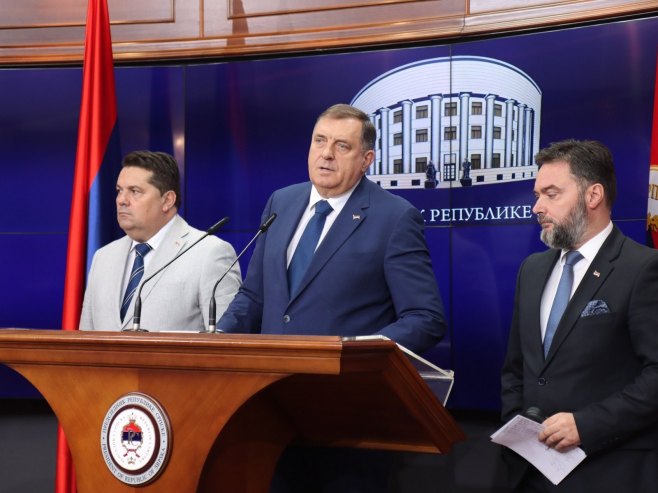 Милорад Додик, конференција за новинаре Милорад Додик, конференција за новинаре - Фото: predsjednikrs.rs/Borislav Zdrinja