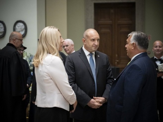 Cvijanović, Orban, Radev (Foto: EPA-EFE/Vivien Cher Benko / HANDOUT HANDOUT EDITORIAL USE ONLY/NO SALES) 