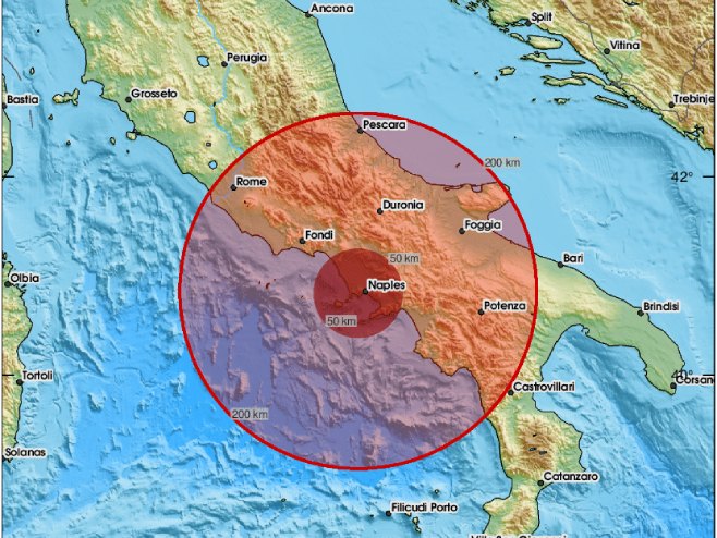 Земљотрес 4,2 степена погодио околину Напуља