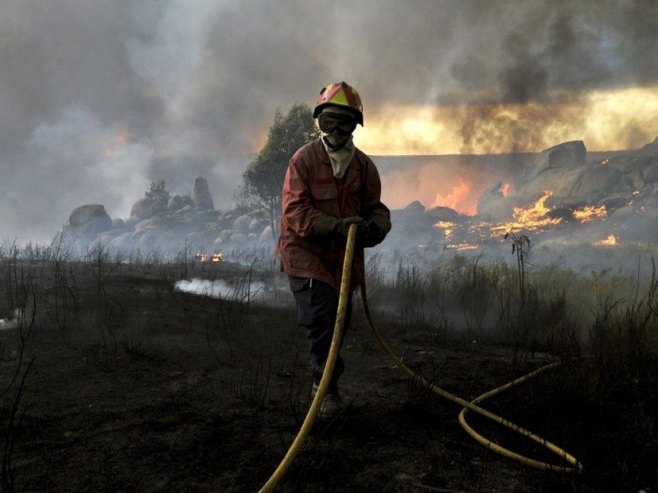 Ватрогасац (Фото: EPA/NUNO ANDRE FERREIRA/илустрација) - 