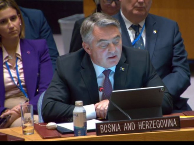 Обраћање Комшића на сједници Вијећа сигурности УН Обраћање Комшића на сједници Вијећа сигурности УН - Фото: Уступљена фотографија