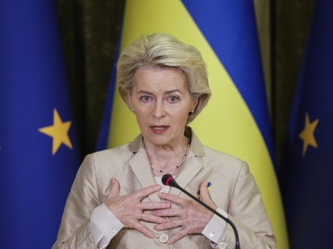 Урсула фон дер Лајен (Фото: EPA-EFE/SERGEY DOLZHENKO/илустрација) Урсула фон дер Лајен (Фото: EPA-EFE/SERGEY DOLZHENKO/илустрација) -