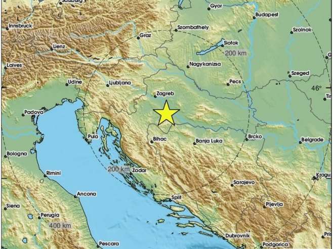 Земљотрес код Петриње (Фото: emsc-csem.org) Земљотрес код Петриње (Фото: emsc-csem.org) -