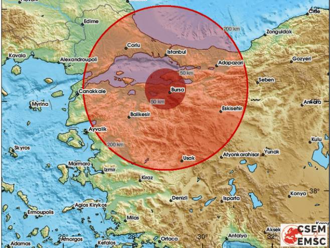 Јак земљотрес на западу Турске