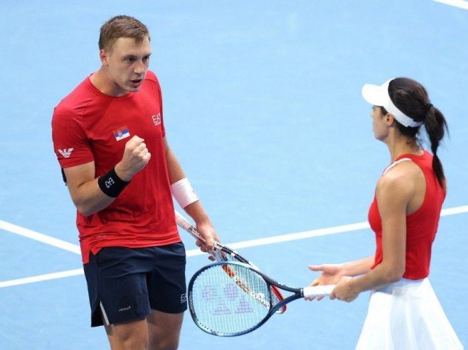 Međedović - Danilović (Foto: EPA-EFE/RICHARD WAINWRIGHT AUSTRALIA AND NEW ZEALAND OUT) - 