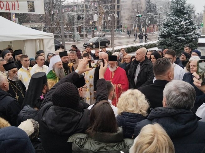 Patrijarh Porfirije služi liturgiju u Banjaluci (Foto: RTRS)