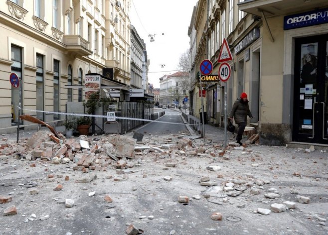Земљотрес у Загребу (Фото: илустрација/EPA-EFE/ANTONIO BAT) - 