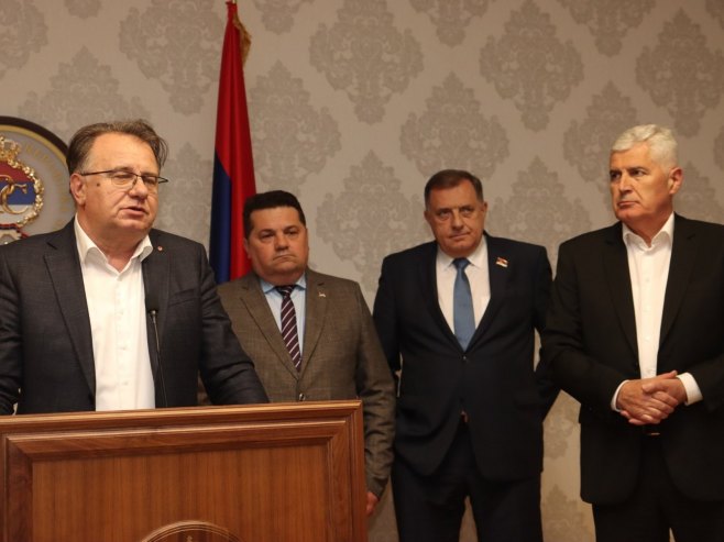 Прес конференција Прес конференција - Фото: predsjednikrs.rs/Borislav Zdrinja