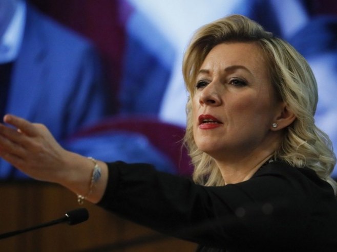 Марија Захарова (фото: архива/EPA-EFE/YURI KOCHETKOV) Марија Захарова (фото: архива/EPA-EFE/YURI KOCHETKOV) -