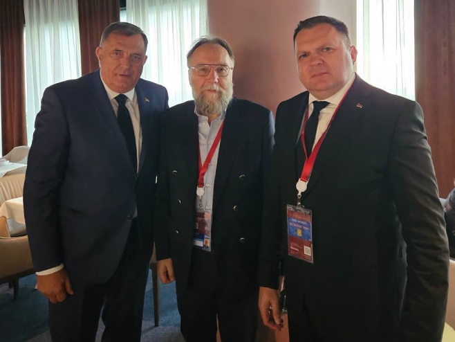 Dodik and Budimir meet with Dugin Dodik and Budimir meet with Dugin