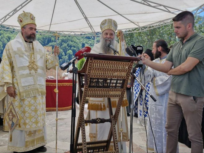 Патријарх српски Порфирије у селу Велика код Плава - Фото: СРНА