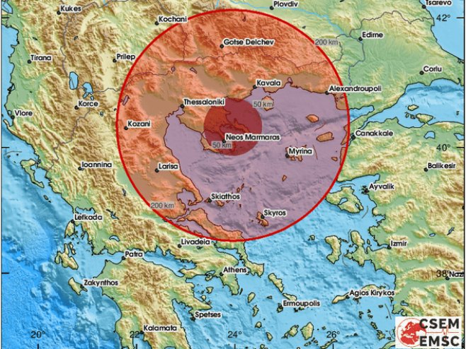 Земљотрес у Грчкој (Фото: EMSC) Земљотрес у Грчкој (Фото: EMSC) -