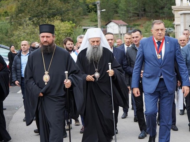 Патријарх Порфирије и Милорад Додик Патријарх Порфирије и Милорад Додик - Фото: Уступљена фотографија