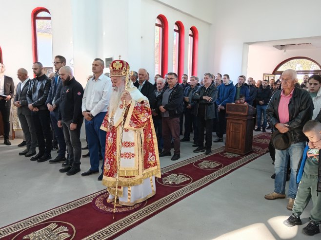 Служба у цркви Светог Василија Острошког у Каљини Служба у цркви Светог Василија Острошког у Каљини - Фото: РТРС