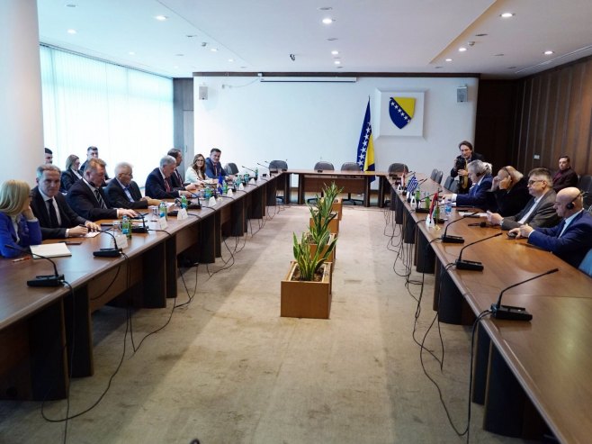 Делегација Међупарламентарне скупштине православља са члановима Заједничког колегијума оба дома ПС БиХ Делегација Међупарламентарне скупштине православља са члановима Заједничког колегијума оба дома ПС БиХ - Фото: СРНА