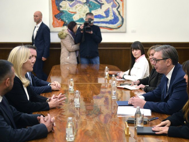 Željka Cvijanović i Aleksandar Vučić 