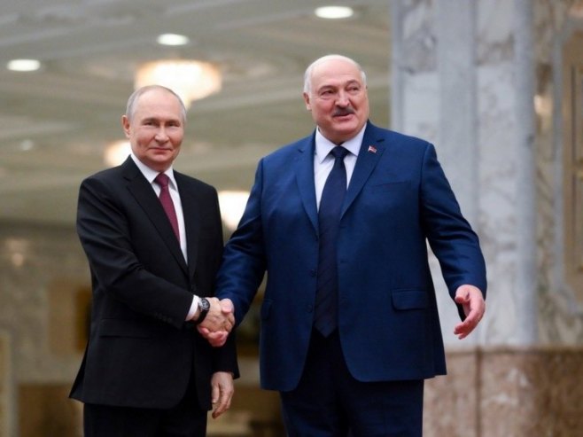 Путин и Лукашенко (Фото: EPA-EFE/GRIGORY SYSOYEV) - 