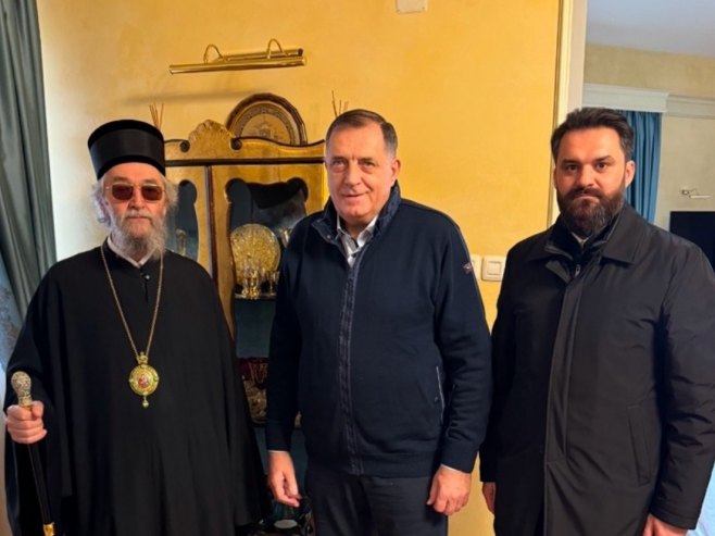 Митрополит Јефрем у посјети предсједнику Српске Митрополит Јефрем у посјети предсједнику Српске - Фото: Уступљена фотографија