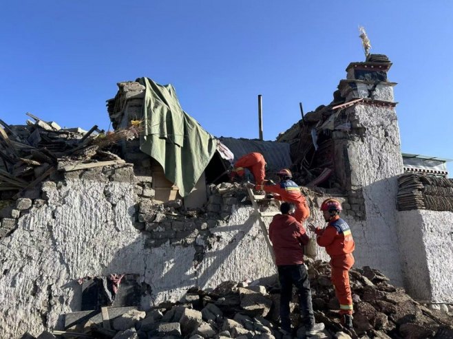 Земљотрес на Тибету (фото: EPA-EFE/XINHUA / Jigme Dorje) Земљотрес на Тибету (фото: EPA-EFE/XINHUA / Jigme Dorje) -