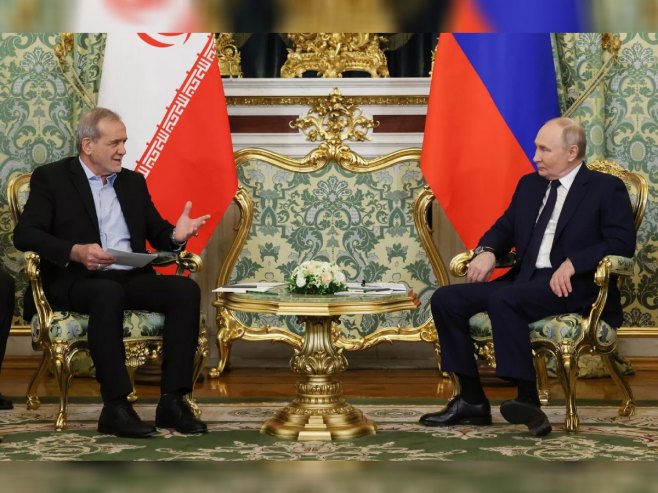 Масуд Пезешкијан и Владимир Путин (фото: sputnikportal.rs) Масуд Пезешкијан и Владимир Путин (фото: sputnikportal.rs) -
