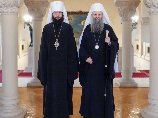 Патријарх Порфирије угостио високу делегацију Руске православне цркве (Фото: СПЦ) - 