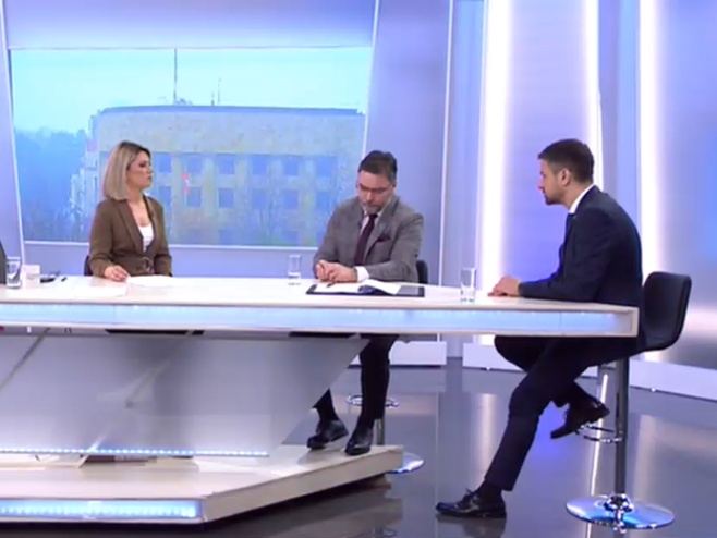 Сташа Кошарац и Срђан Амиџић Сташа Кошарац и Срђан Амиџић - Фото: РТРС