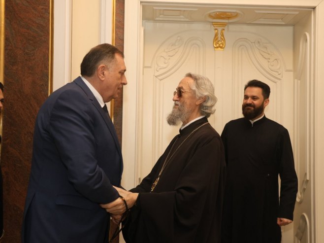 Додик и митрополит бањалучки Јефрем - Фото: СРНА