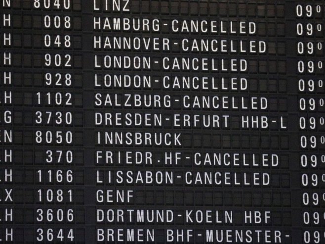 Отказани летови на аеродрому Минхен (Фото: архива/EPA-EFE/ANDRE PAIN) Отказани летови на аеродрому Минхен (Фото: архива/EPA-EFE/ANDRE PAIN) -