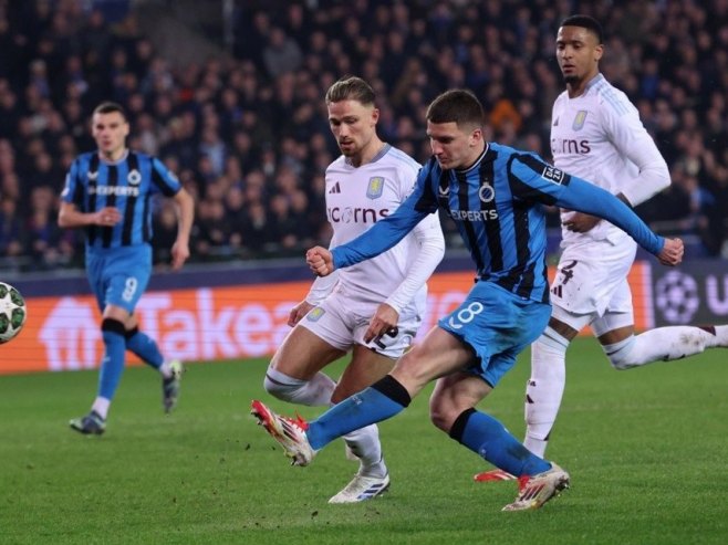 Утакмица, Бриж - Астон Вила (фото: EPA-EFE/OLIVIER MATTHYS) - 