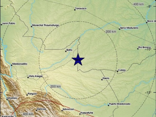 Перу земљотрес (фото: emsc.eu) Перу земљотрес (фото: emsc.eu) -