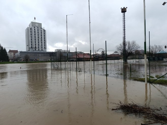 Водостај ријеке Сане у Приједору Водостај ријеке Сане у Приједору - Фото: РТРС