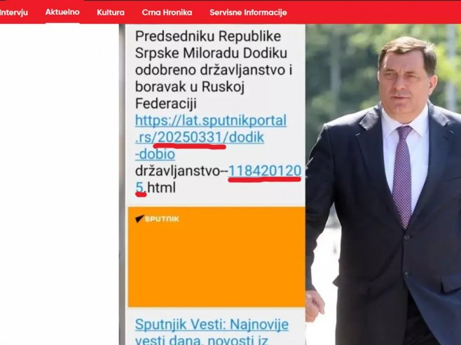 Лажни наводи (фото: sputnikportal.rs) Лажни наводи (фото: sputnikportal.rs) -
